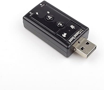 profectlen USB zvučna kartica 7.1 kanal USB Vanjska zvučna kartica 3D Surround zvuk sa dugmetom za kontrolu zvučne kartice
