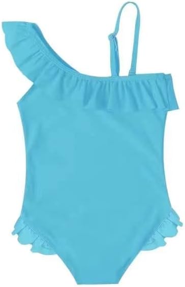 Niujne Girls kupaći kupaći kostim Toddler odijelo: ruffle guza princeza 1 ramena jednodijelni kupaći kostimi za ljetnu plažu