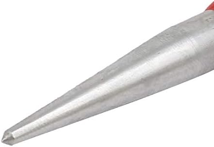 X-DREE 3kom gumene ručke metalne Tapered ivice za nokte srebrni ton za automobil (3kom gumene ručke metalne Tapered ivice za nokte Punch Tono plateado para automóvil