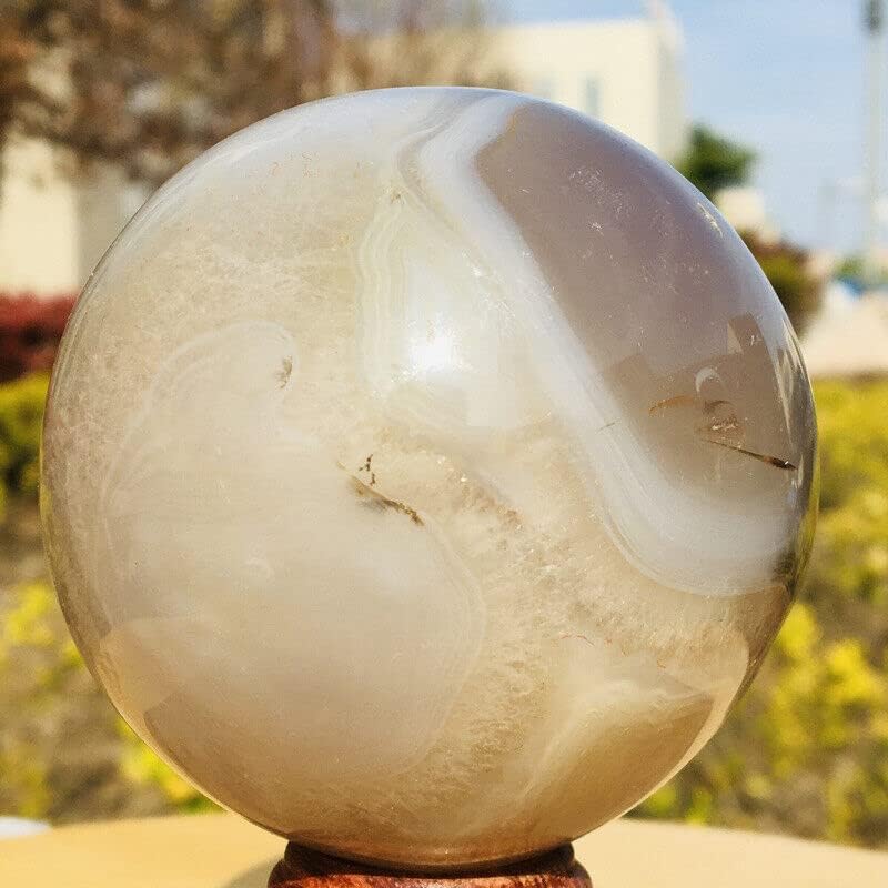 NKB1917303 Kristalna kugla 436g Prirodni druzy Agate špica sfera kugla zacjeljivanje kamena Madagaskar