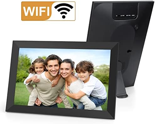 Digitalni okvir za slike 10,1 inčni WiFi okvir za fotografije šaljite slike pomoću aplikacije Frameo, 16 GB veliki HD ekran osetljiv na dodir, poklon za prijatelje i porodicu
