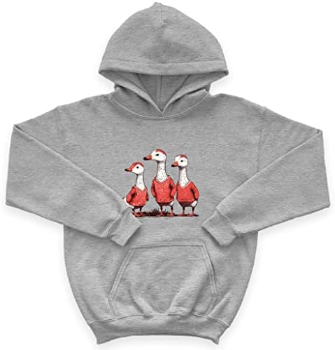 Goose Design Kids 'Sponge Fleece Hoodie - Hoodie ptice Dečije Hoodie - Štampana Hoodie za djecu