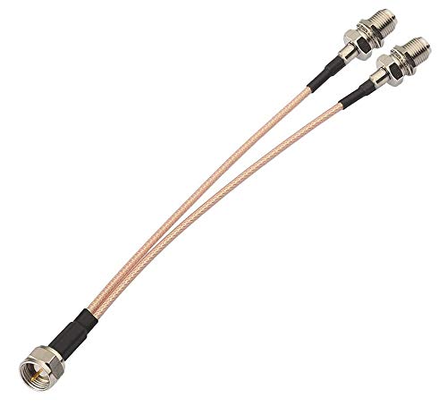 supmory F Tip Koaksijalni razdjelnik kablova F muški na F dvostruki ženski kabl 75Ohm za kablovsku vezu,