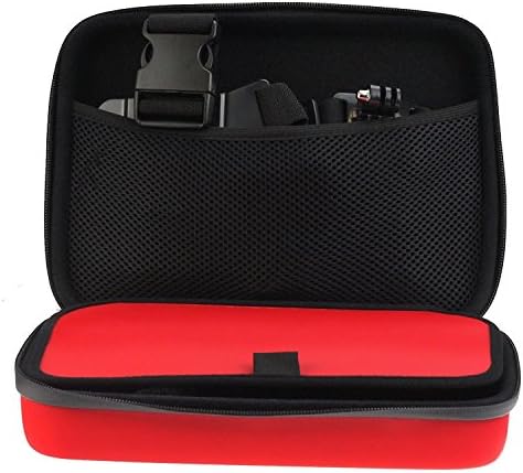 Navitech Red Shock Proof hard storage Case / Cover kompatibilan sa & nbsp;Goxtreme Rallye Silver HD akcionom kamerom