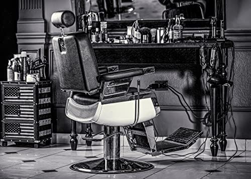 BELECO 5x3ft tkanina Vintage Brijačnica Barber stolica pozadina za fotografiju Frizerski Salon Frizerski Salon Frizerski Salon frizerska stolica stolica za brijanje pozadina Retro Brijačnica pozadina Photo rekviziti pozadina