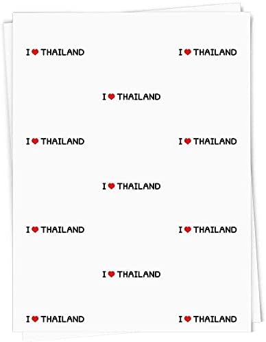 5 x A1 'volim Tajland' Zamotavanje poklona/Listovi papira za umotavanje