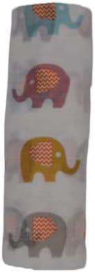 Jaxman Collection Muslin Swaddle pokrivač za djevojčice i dječake, 70% bambusova / 30% pamučna beba