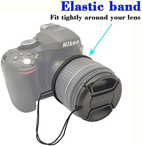 72mm poklopac poklopca sočiva za Af-s 18-200mm f/3.5-5.6 G VR II objektiv za Nikon D90 D80 D40 D7000 D7100 D7200 D5100 D3100 DSLR kameru,ULBTER poklopac poklopca sočiva sa Keeper povodcem -2 pakovanje