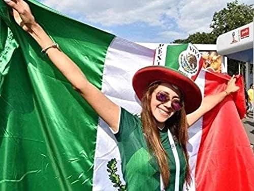 Bandera Meksiko meksička Nacionalna Zastava-živopisne boje Meksička Zastava - dvostruko prošivena,