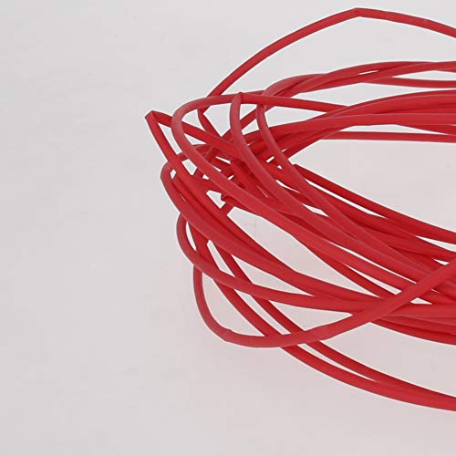 Othmro 1mm x 4m PE industrijske termoskupljajuće cijevi, 2:1 električni žičani kablovi omot asortiman električna izolacijska skupljajuća cijev za žice kablovi za lijepljenje kablova Crvena