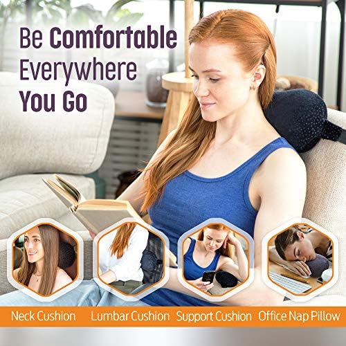 FlexiComfort jastuk za automobile za vožnju - Memorijski pjenasto glava jastuk sa prenosnim vrećicom s jednostavnim