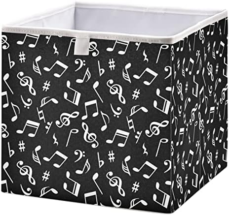 Tasala Storage kocke sa ručkom crno-bijelim muzičkim sklopivima orketi za čišćenje igračaka za skladištenje