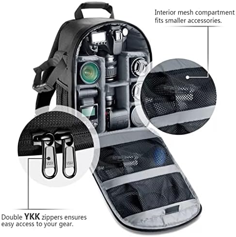 XXXDXDP ruksak za kamere fleksibilna pregradna podstavljena torba otporna na udarce zaštita od umetanja za SLR DSLR kamere i objektive bez ogledala