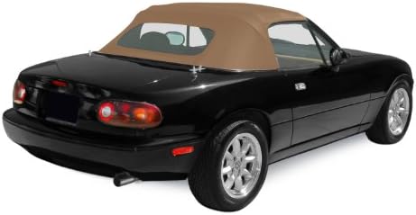 Sierra Auto Tops Convertible Top zamjena za Mazda Miata MX5 1990-2005, CASEFORT CANVAS, CRNI