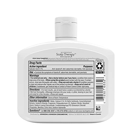Neutrogena Scalp Therapy šampon protiv peruti protiv svrbeža vlasišta, 2,5% salicilna kiselina sa
