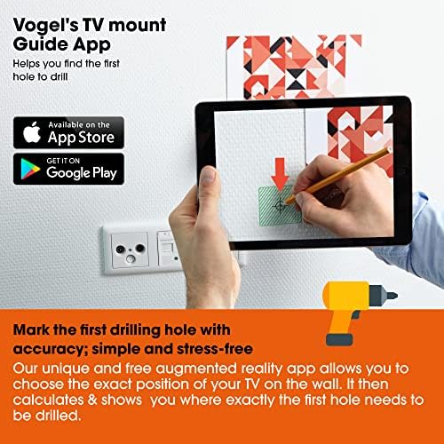 Vogelov tanak 546 full-motion OLED TV zidni nosač za televizore od 40-65 inča | okretne do 180º | Max. 66 lbs