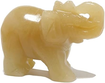 Satenski kristali žuti aventurinski slon zlatna nagrada Jungle životinjska figurica