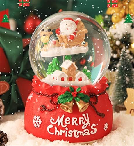 Liuzh Santa Claus Crystal Ball Music Box ukrasi Kreativna oktave Box Girldovak Birthday Poklon