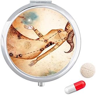 Septembar Avgust Djevica Constellation Zodiac Pill Case Džepna Kutija Za Skladištenje Lijekova
