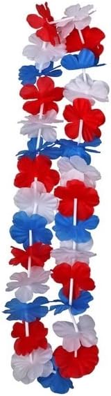 Planiranje zabava Patriotska Luau Party Leis-crveno, bijelo i plavo cvijeće - zabava bazen ili plaža dekoracija favorizira kostim - 3 Count