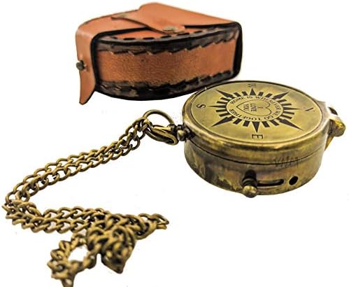 Vintage nautički mart mesing ugravirani kompas | Volim te | Kompas za poklon, kompas za kampiranje,