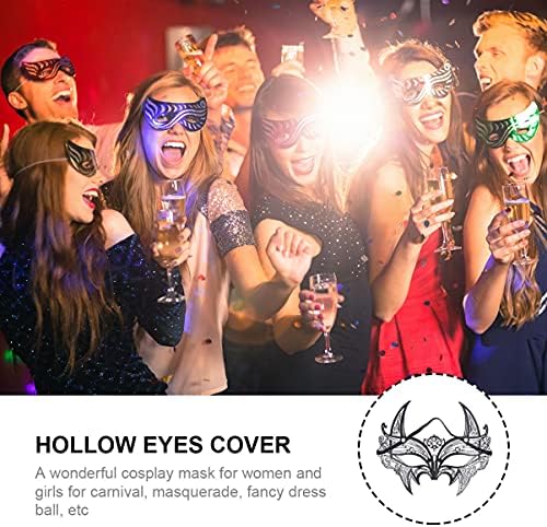 Tendycoco Cosplay Outfits 1pc Maska za lice Cosplay Dodatna dekoracija Party Collow Metal Eye Masquerade Hollow Fancy Prop potrepštine Decor Haljine Oči Misk za Halloween Mask Mask