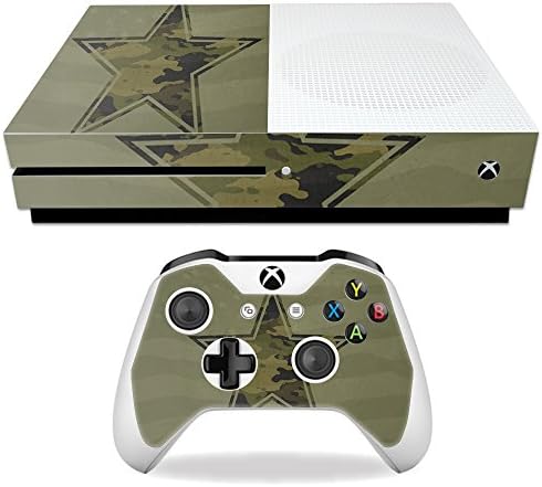 MightySkins koža kompatibilna sa Microsoft Xbox One S - Army Star / zaštitni, izdržljivi i jedinstveni poklopac za omotavanje vinilnih naljepnica / jednostavan za nanošenje, uklanjanje i promjenu stilova / proizvedeno u SAD-u