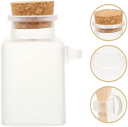 6pcs boce sa soli za kupanje Cork Storage Boca sa kašikom za žarulja za mljevene posude