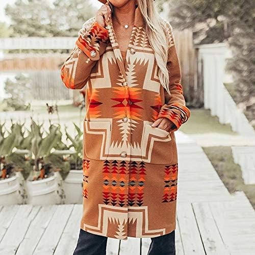 Proljetna odjeća DECEYS Topli odmor Fit Cardigan Aztec Tweed džep Otvoreni reverski rukav stilski