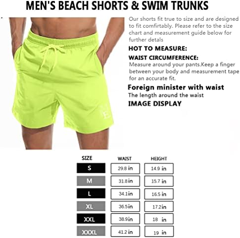 Vxsvxm kratke hlače za plivanje na plaži brzo sušeći Muški kupaći kostim sa mrežastom podstavom/džepovima