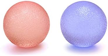 Youri Soul hand Stress Balls - hand Therapy Balls - hand Grip Balls - hand Squeeze Balls za oslobađanje od stresa, artritis bol Relief, jačanje terapija, Set 2 boje Squeeze Balls