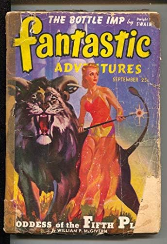 Fantastične avanture-1/1942-Munsey-začinjeno h W McCauley cover-John York Cabot-Don Wilcox-g/VG