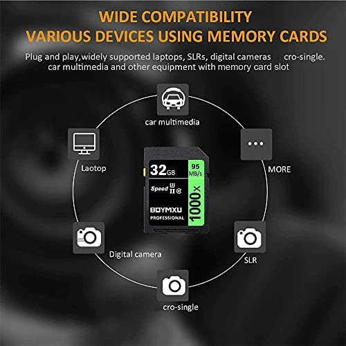 32GB memorijska kartica U3, BOYMXU Professional 1000 x Klasa 10 kartica U3 kompatibilne kompjuterske