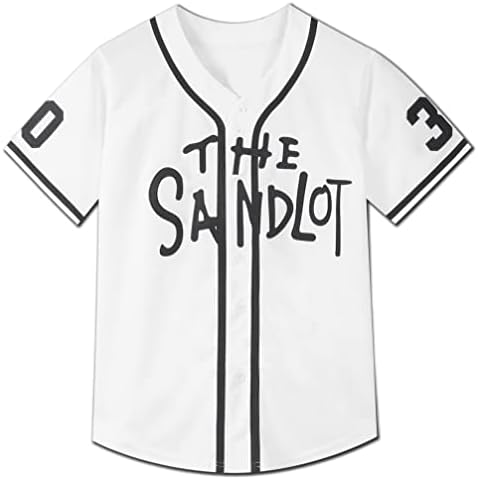 Omladinski Bejzbol dres 30 zašio Sandlot Benny the Jet Rodriguez film Kids Bejzbol dres poklon za djecu XS-XL