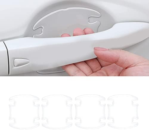 4pcs 3D prozirna zdjela za zaštitu vrata za vrata, univerzalna vodootporna boja protiv ogrebotine Nevidljivi