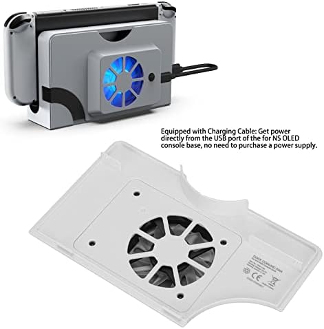 Xiji punjivi ventilator za hlađenje, igra hlađenje ventilator bijelo šareno rasvjeta Jednostavno