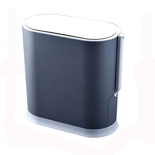 DHTDVD 8L pametna kanta za smeće za domaćinstvo indukcijski Vodootporni poklopac toaleta četka za toalet integrisana kanta za smeće od papira