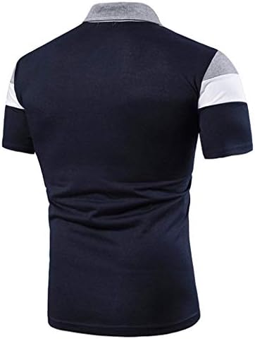 Majice za muškarce, Muška Golf košulja kratki rukav Muscle Tops 1/4 Zipper rever kragna štampanje Tees