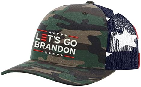 Trenz Shirt Company Idemo Brandon FJB Muška vezena mrežasta kapa za kamiondžije bejzbol kapa