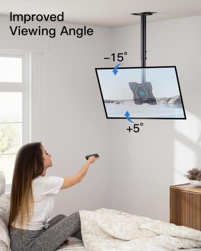 Pipishell stropni TV nosač, full Motion TV nosač za većinu televizora od 13-37 inča do 60 lbs, viseći TV