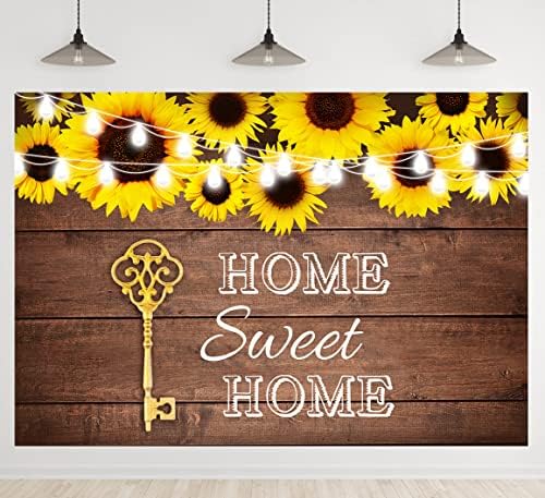 Pozadina za domaćinstvo Kućni slatki dom rustikalno Drvo suncokretova fotografija pozadina