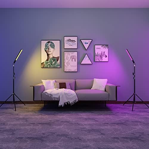 RGBCW Smart LED video svjetla štapić sa štandom, 360 ° puna boja 2700-6500K prijenosni studijski fotografski