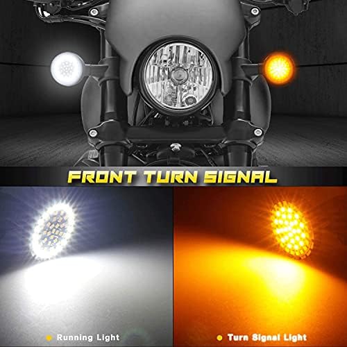 Nthreeauto 2 Bullet 1157 LED žmigavac, svjetlo za trčanje motocikla, preklopne prednje sijalice