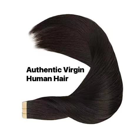 FIREHAIR traka u ekstenzijama za kosu ljudska kosa tamno smeđe boje svilenkasta prirodna prava autentična