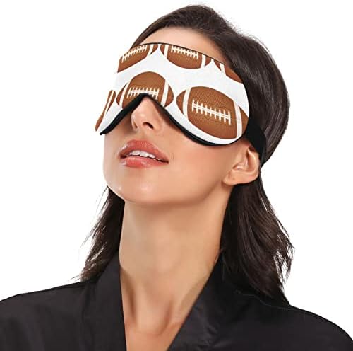 Unisex Sleep Maska za spavanje American-Fudbal Noć Spavaća maska ​​Komforna pokrivača sjene za spavanje