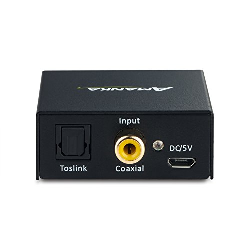 Audio Converter, AMANKA Digital to Analog Audio dekoder sa digitalnim optičkim Toslink i koaksijalnim ulazima na analogne RCA i AUX 3.5 mm izlaze optički kabl uključen