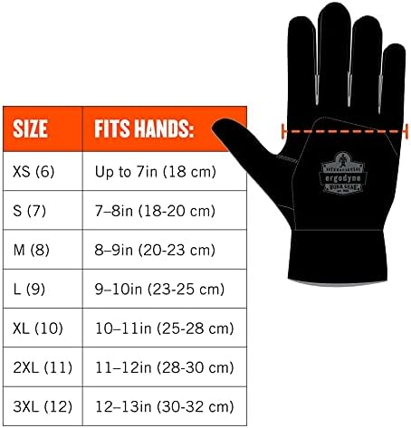 Ergodyne unisex visoka spretnost za odrasle visoke spretnosti Crne taktičke rukavice, crne, 1 Count