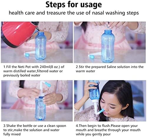 Eioflia Sinus isperite bočicu za pranje nosa čistač za pranje nosa ispiranje pritiska ispiranje za navodnjavanje