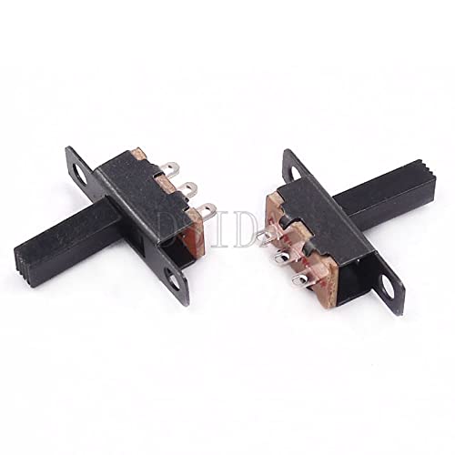 10pcs Mini toggle prekidač SPDT Slide prekidač za mala DIY Enrop Electronic 3Pin 1P2T Slide Slide ručka visokih