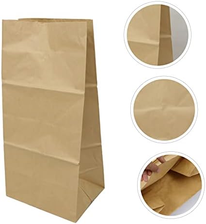 Happyyami 5kom Kraft papirna kesa papirna torba za otpad Bag papir torba za kupovinu listne kese